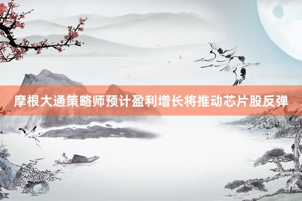 摩根大通策略师预计盈利增长将推动芯片股反弹
